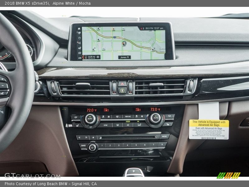 Alpine White / Mocha 2018 BMW X5 sDrive35i