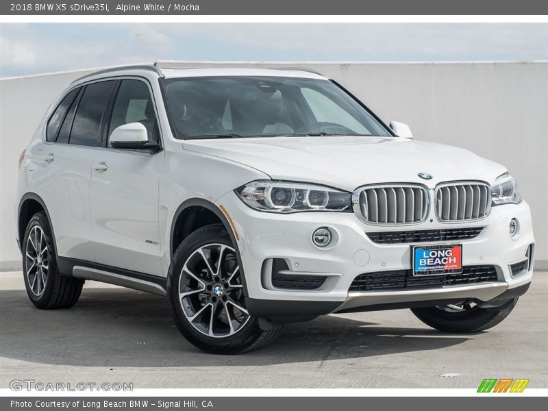 Alpine White / Mocha 2018 BMW X5 sDrive35i
