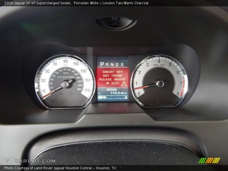 Porcelain White / London Tan/Warm Charcoal 2010 Jaguar XF XF Supercharged Sedan