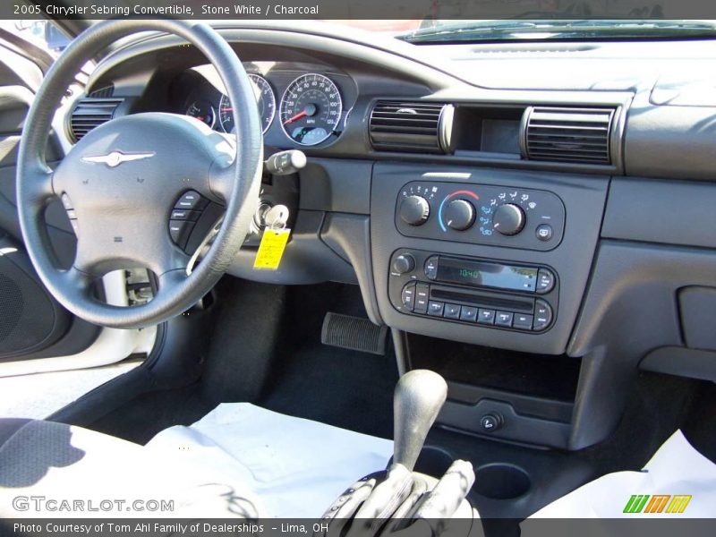 Stone White / Charcoal 2005 Chrysler Sebring Convertible