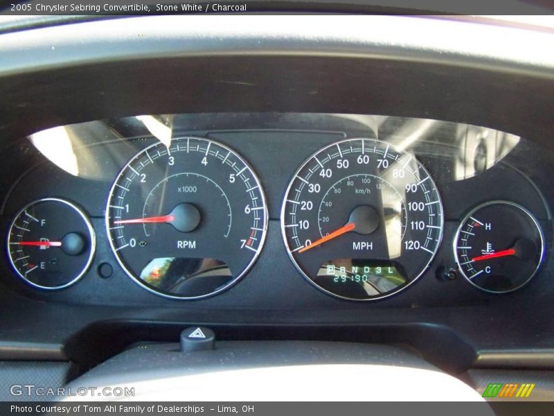 Stone White / Charcoal 2005 Chrysler Sebring Convertible