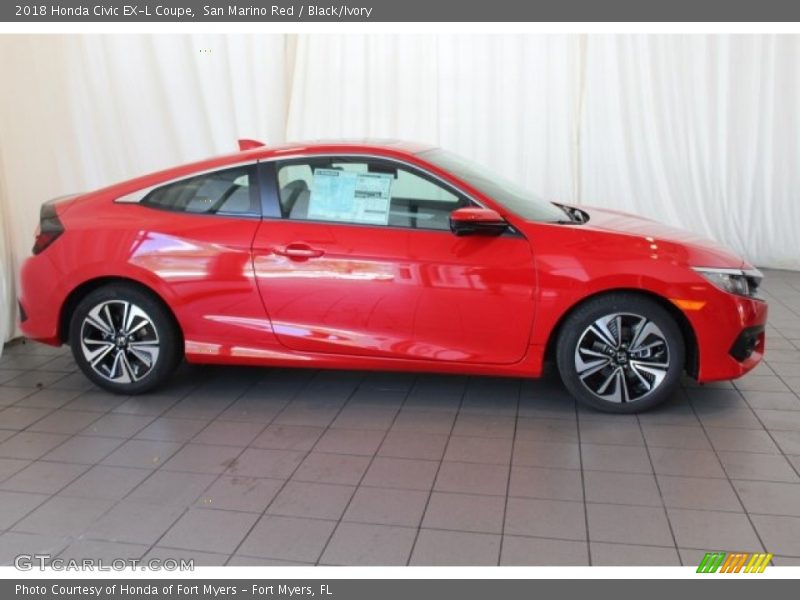  2018 Civic EX-L Coupe San Marino Red