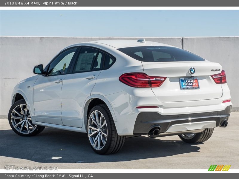 Alpine White / Black 2018 BMW X4 M40i