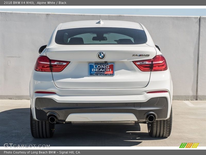 Alpine White / Black 2018 BMW X4 M40i