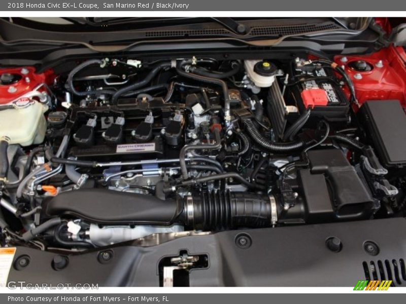  2018 Civic EX-L Coupe Engine - 1.5 Liter Turbocharged DOHC 16-Valve 4 Cylinder