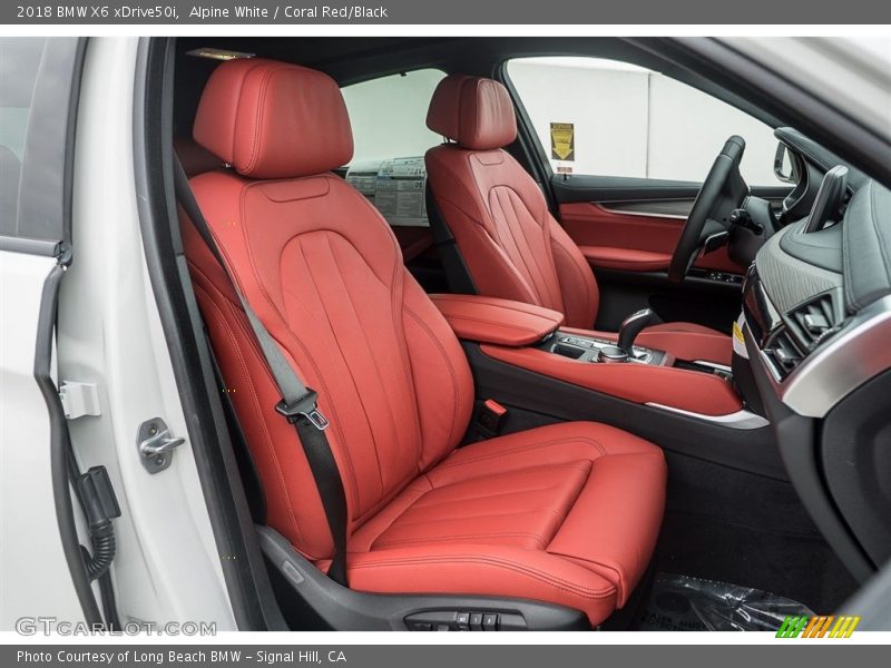  2018 X6 xDrive50i Coral Red/Black Interior