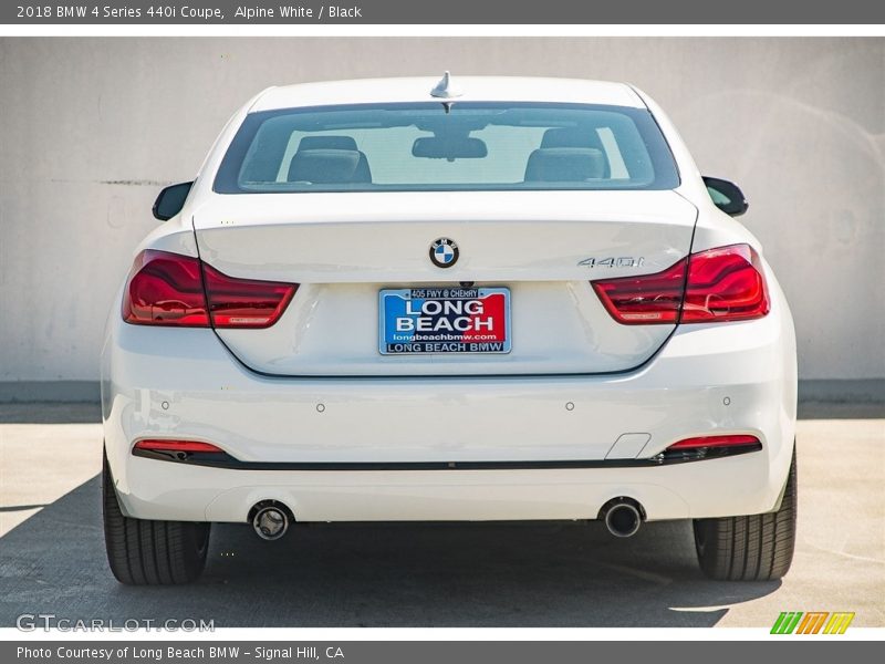 Alpine White / Black 2018 BMW 4 Series 440i Coupe