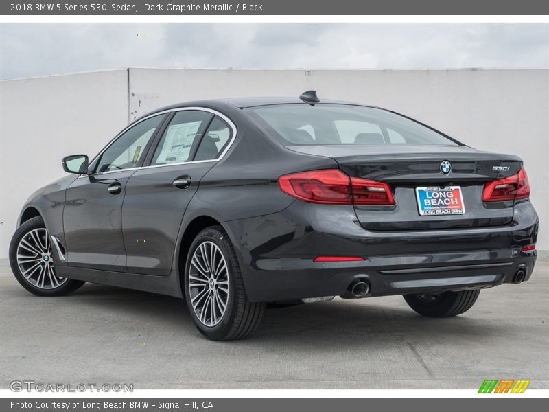 Dark Graphite Metallic / Black 2018 BMW 5 Series 530i Sedan