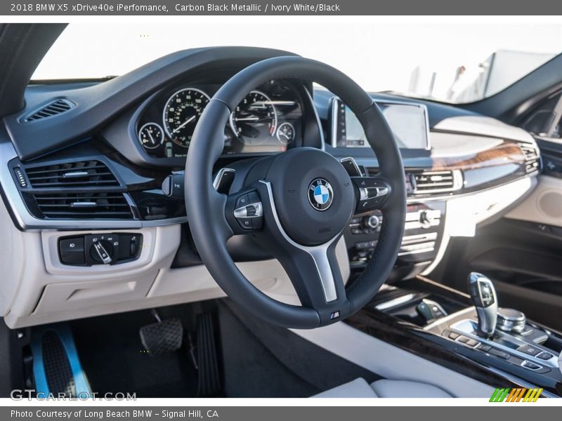Carbon Black Metallic / Ivory White/Black 2018 BMW X5 xDrive40e iPerfomance