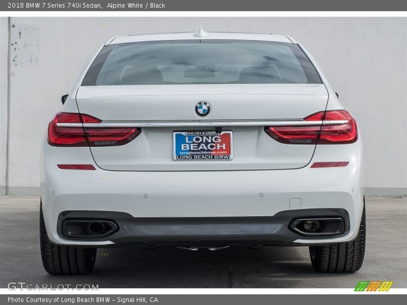 Alpine White / Black 2018 BMW 7 Series 740i Sedan