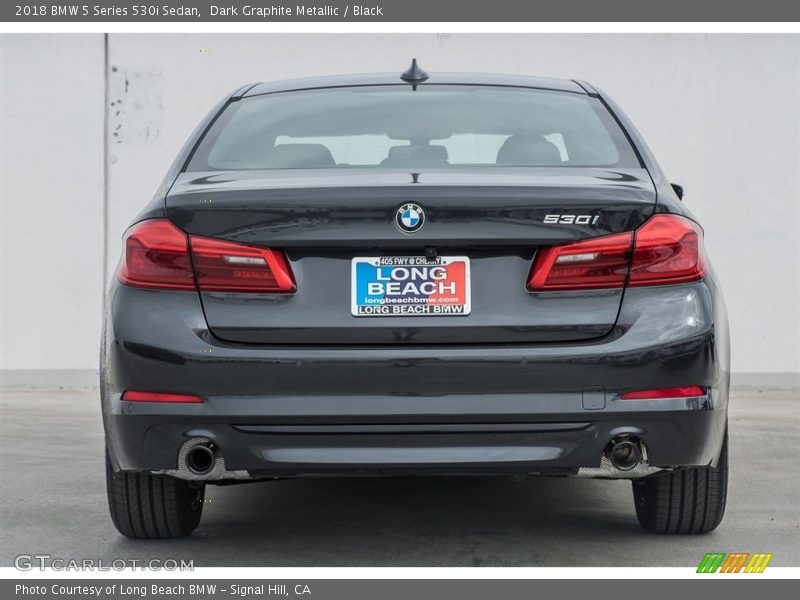 Dark Graphite Metallic / Black 2018 BMW 5 Series 530i Sedan