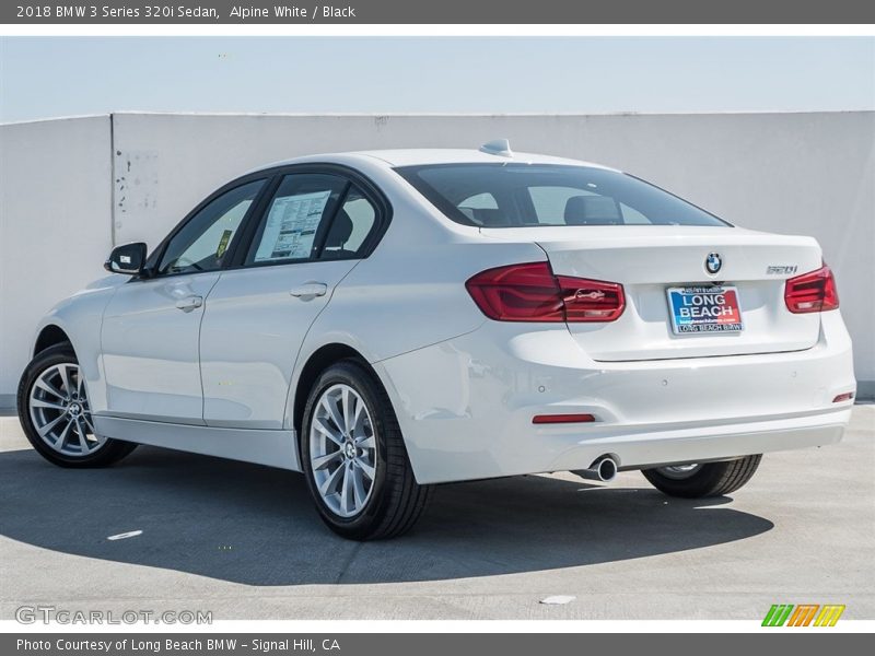 Alpine White / Black 2018 BMW 3 Series 320i Sedan