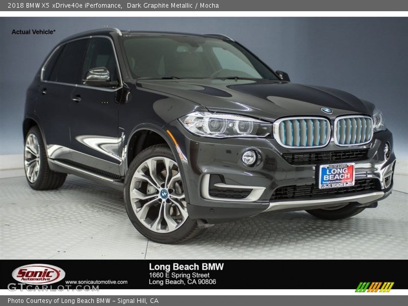 Dark Graphite Metallic / Mocha 2018 BMW X5 xDrive40e iPerfomance