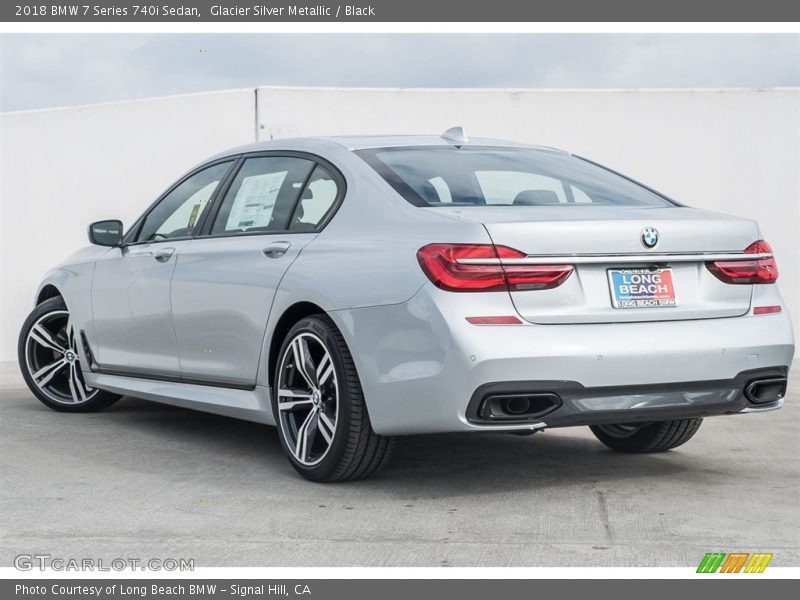 Glacier Silver Metallic / Black 2018 BMW 7 Series 740i Sedan