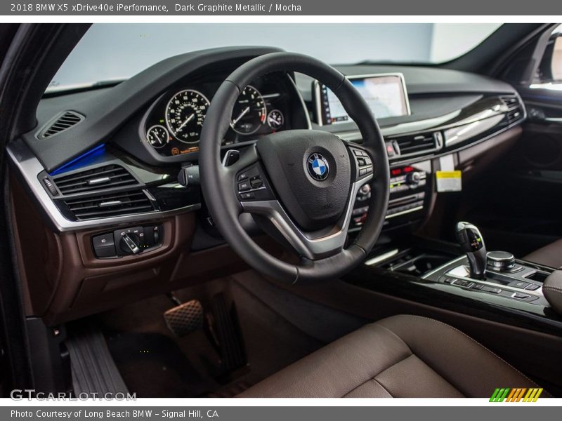 Dark Graphite Metallic / Mocha 2018 BMW X5 xDrive40e iPerfomance