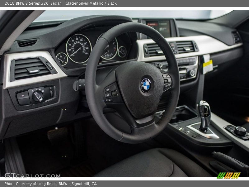 Glacier Silver Metallic / Black 2018 BMW 3 Series 320i Sedan