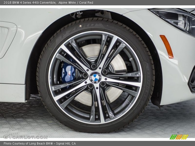 Alpine White / Coral Red 2018 BMW 4 Series 440i Convertible