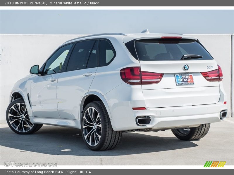 Mineral White Metallic / Black 2018 BMW X5 xDrive50i