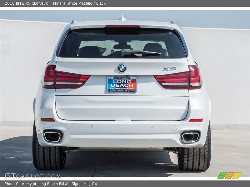 Mineral White Metallic / Black 2018 BMW X5 xDrive50i