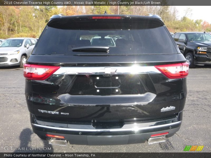 Mosaic Black Metallic / High Country Jet Black/Loft Brown 2018 Chevrolet Traverse High Country AWD