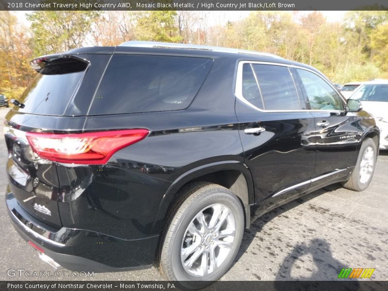 Mosaic Black Metallic / High Country Jet Black/Loft Brown 2018 Chevrolet Traverse High Country AWD