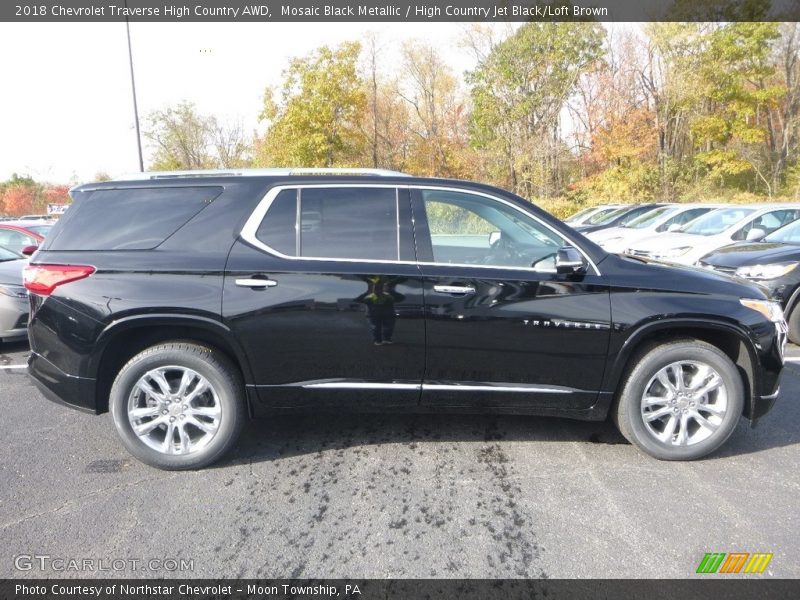 Mosaic Black Metallic / High Country Jet Black/Loft Brown 2018 Chevrolet Traverse High Country AWD