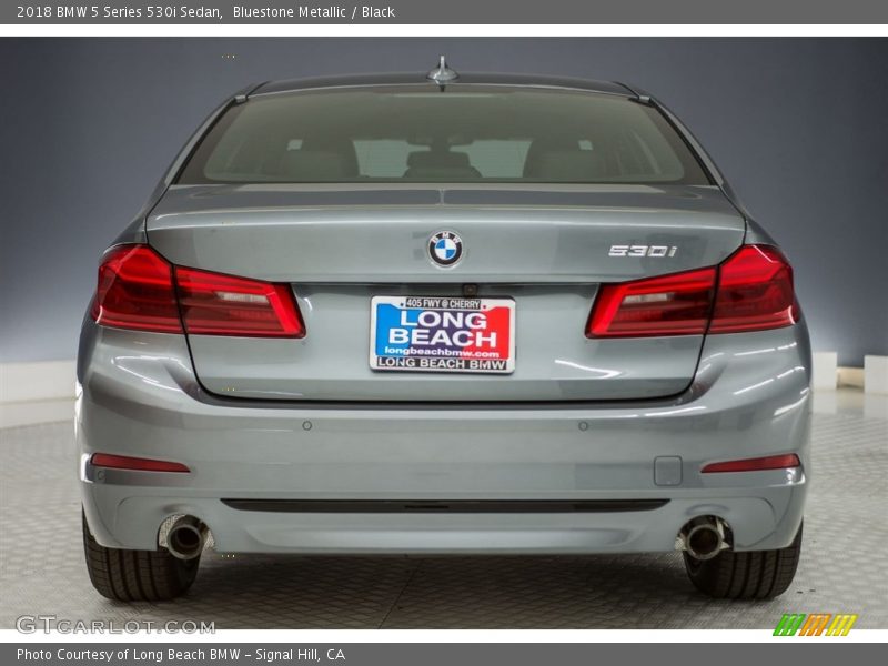 Bluestone Metallic / Black 2018 BMW 5 Series 530i Sedan