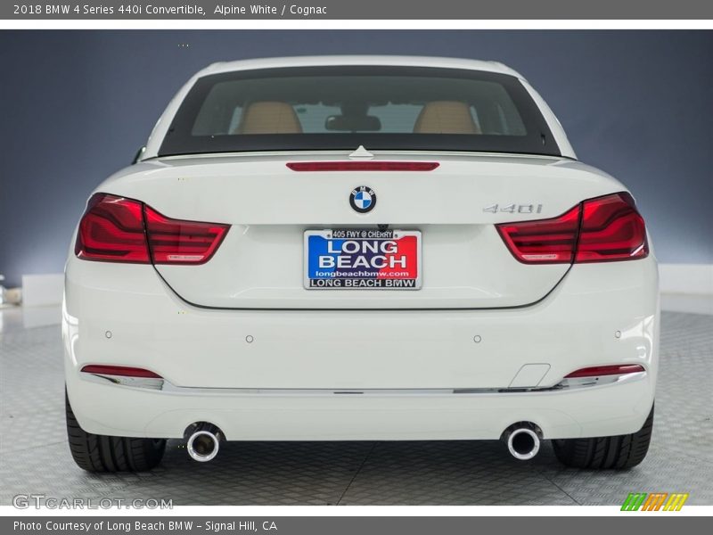 Alpine White / Cognac 2018 BMW 4 Series 440i Convertible