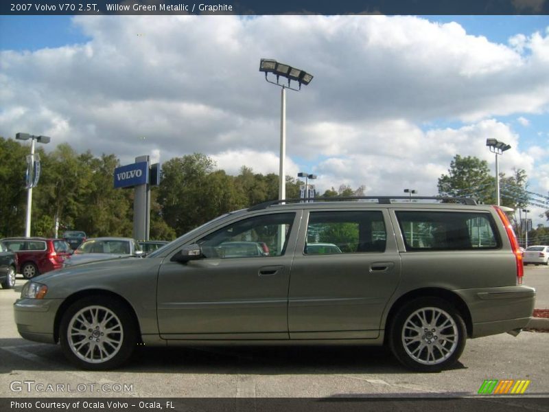 Willow Green Metallic / Graphite 2007 Volvo V70 2.5T