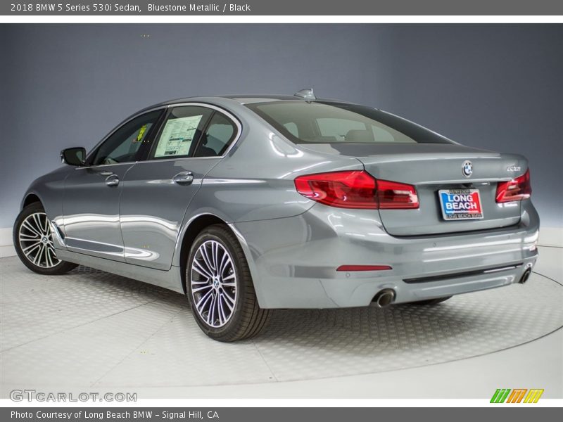 Bluestone Metallic / Black 2018 BMW 5 Series 530i Sedan