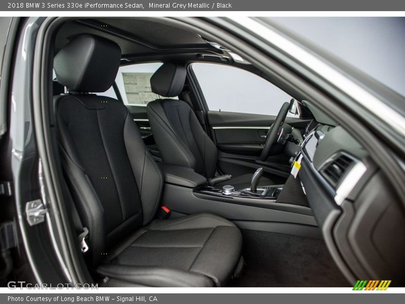 Mineral Grey Metallic / Black 2018 BMW 3 Series 330e iPerformance Sedan