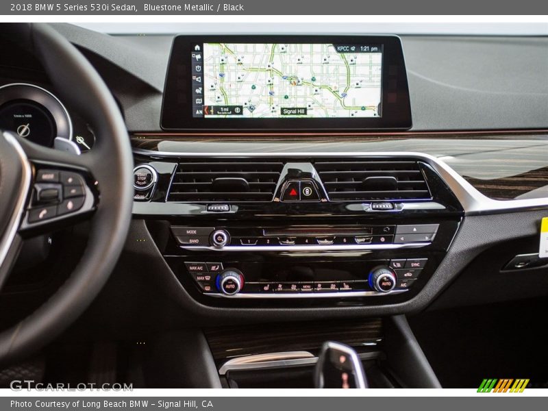Bluestone Metallic / Black 2018 BMW 5 Series 530i Sedan
