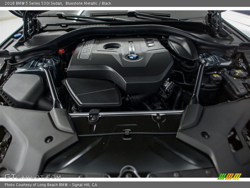 Bluestone Metallic / Black 2018 BMW 5 Series 530i Sedan