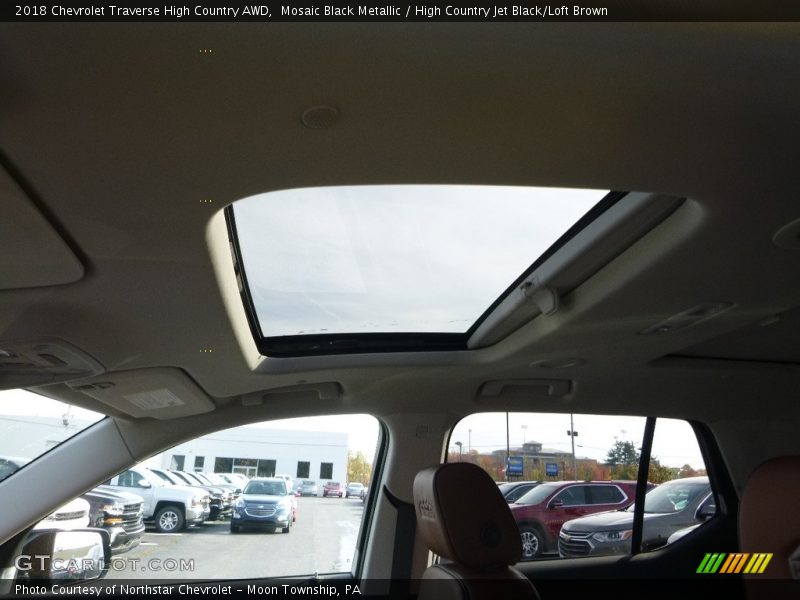 Mosaic Black Metallic / High Country Jet Black/Loft Brown 2018 Chevrolet Traverse High Country AWD