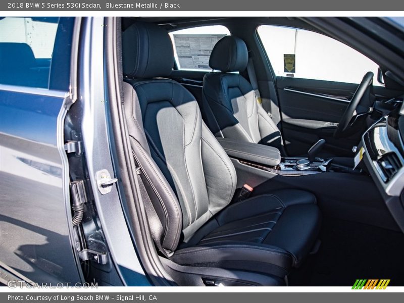 Bluestone Metallic / Black 2018 BMW 5 Series 530i Sedan