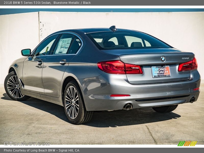 Bluestone Metallic / Black 2018 BMW 5 Series 530i Sedan