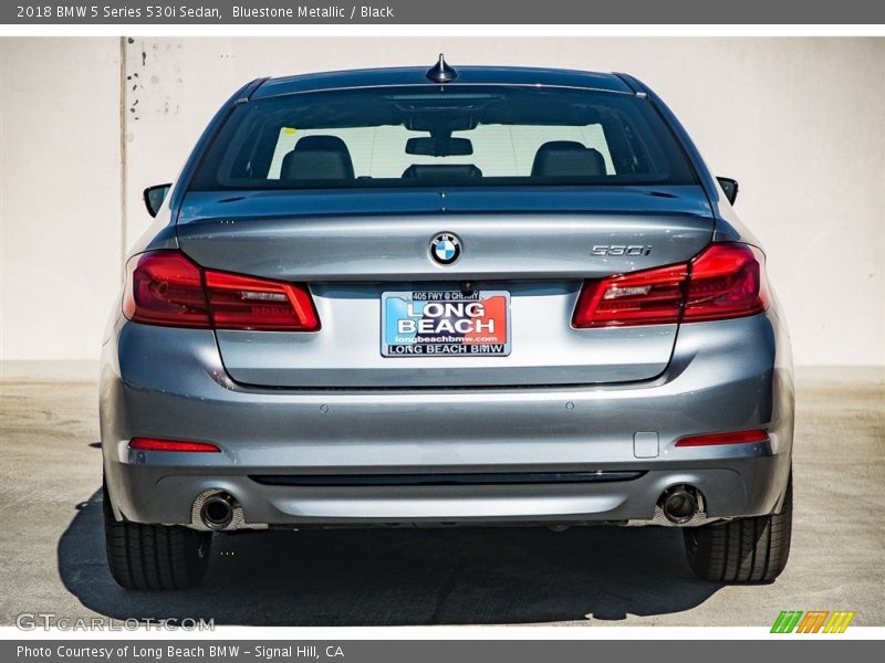 Bluestone Metallic / Black 2018 BMW 5 Series 530i Sedan