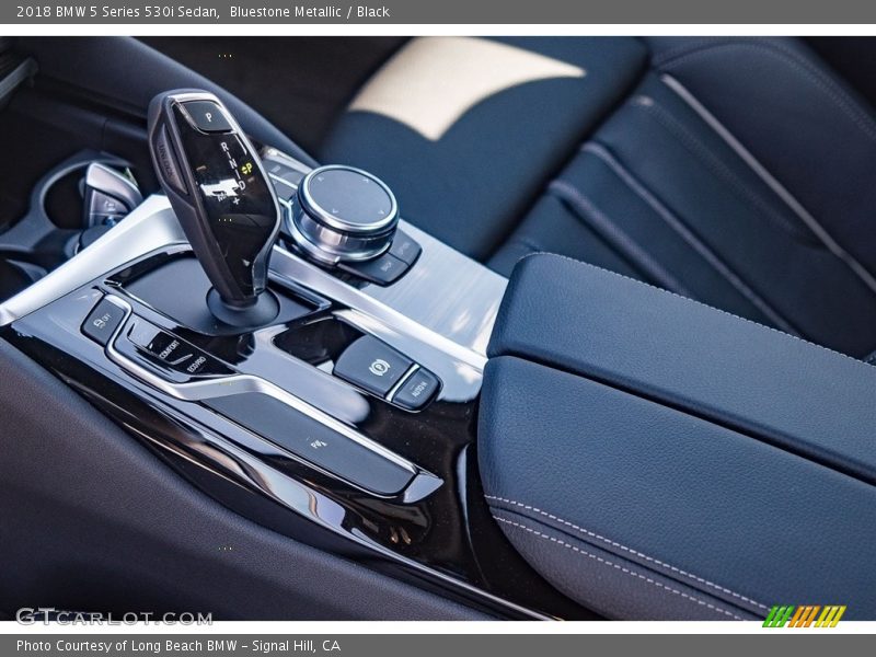 Bluestone Metallic / Black 2018 BMW 5 Series 530i Sedan