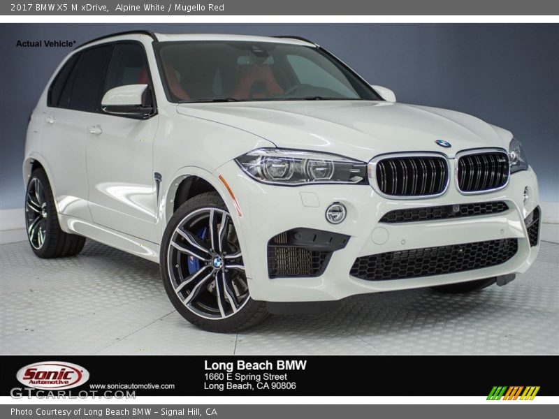 Alpine White / Mugello Red 2017 BMW X5 M xDrive