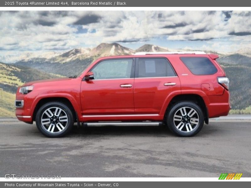 Barcelona Red Metallic / Black 2015 Toyota 4Runner Limited 4x4
