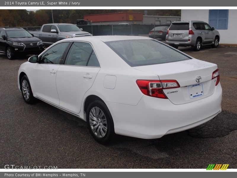 Super White / Ivory 2014 Toyota Camry LE