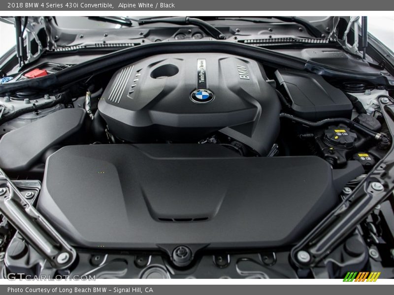 Alpine White / Black 2018 BMW 4 Series 430i Convertible
