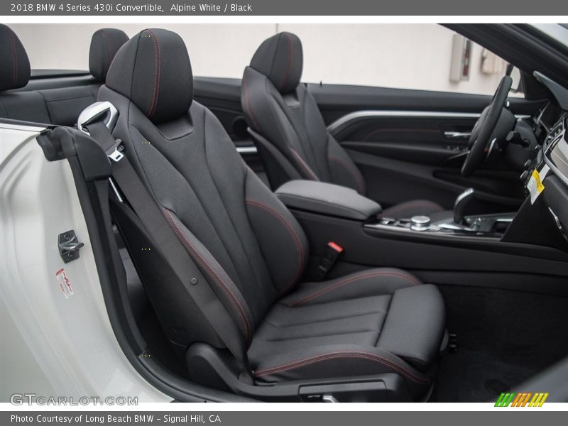 Alpine White / Black 2018 BMW 4 Series 430i Convertible
