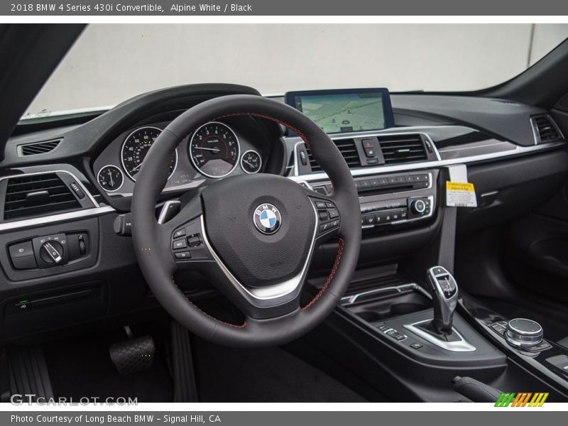 Alpine White / Black 2018 BMW 4 Series 430i Convertible