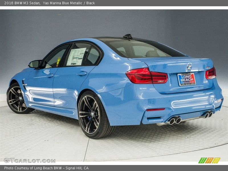 Yas Marina Blue Metallic / Black 2018 BMW M3 Sedan