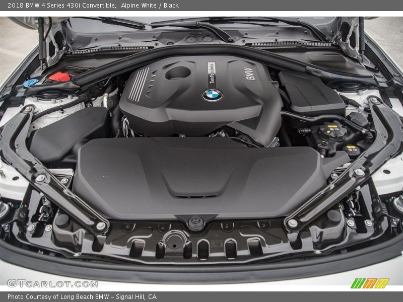 Alpine White / Black 2018 BMW 4 Series 430i Convertible