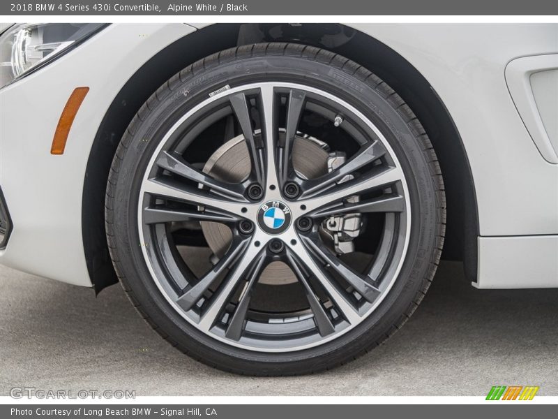 Alpine White / Black 2018 BMW 4 Series 430i Convertible