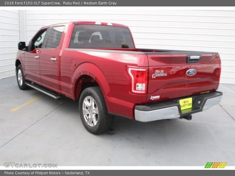 Ruby Red / Medium Earth Gray 2016 Ford F150 XLT SuperCrew