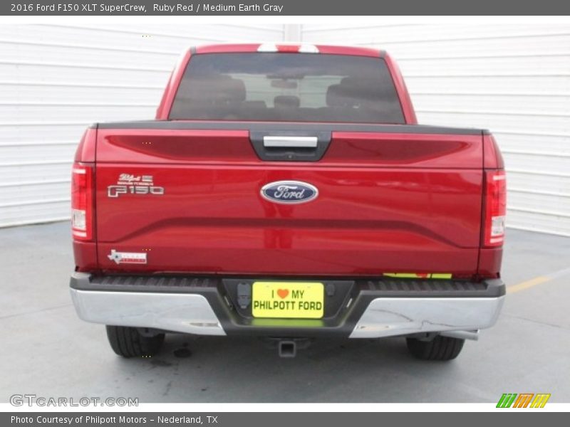Ruby Red / Medium Earth Gray 2016 Ford F150 XLT SuperCrew