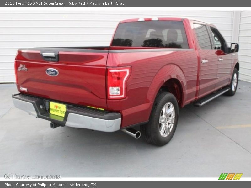 Ruby Red / Medium Earth Gray 2016 Ford F150 XLT SuperCrew